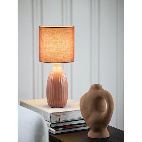 Uno bordlampe m/skjerm. Rød