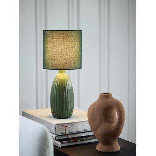 Uno bordlampe m/skjerm. Grønn