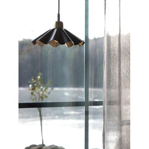 Aira vinduslampe svart/messing