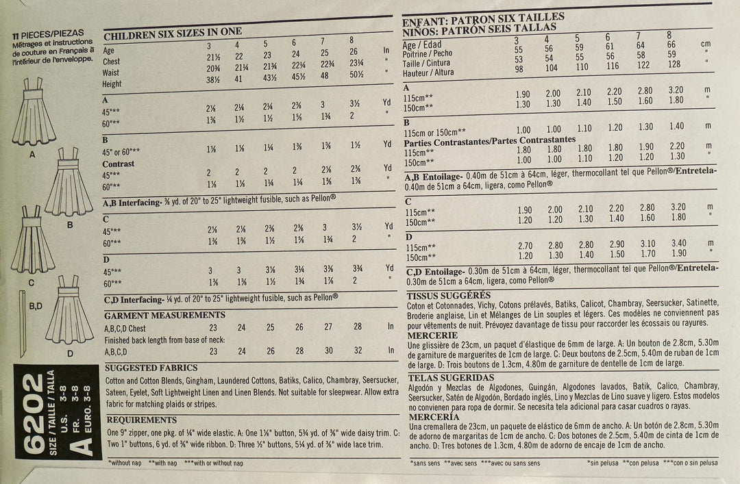Symønster - Barnekjole 6202