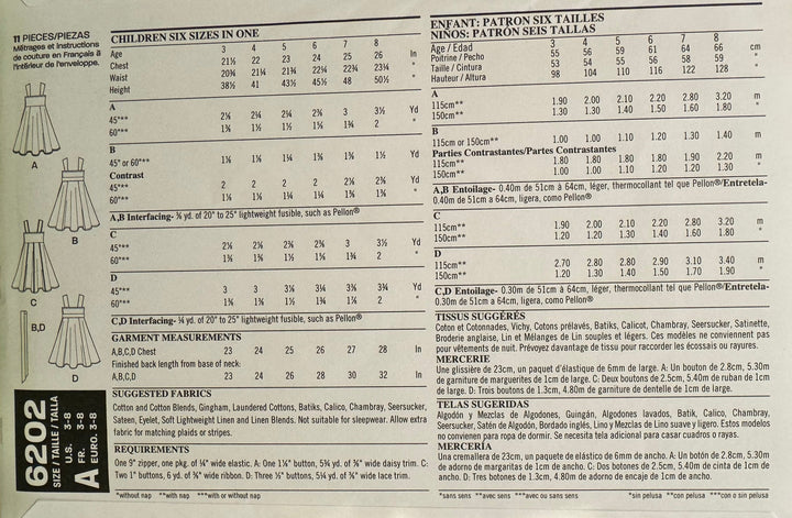 Symønster - Barnekjole 6202