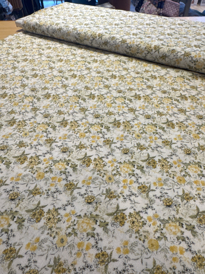 Metervare, Liberty - Småblomstret Gul