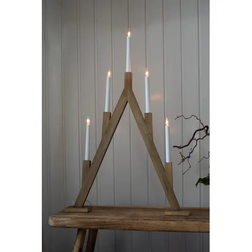 Bjurfors adventstake brun, 77cm høy