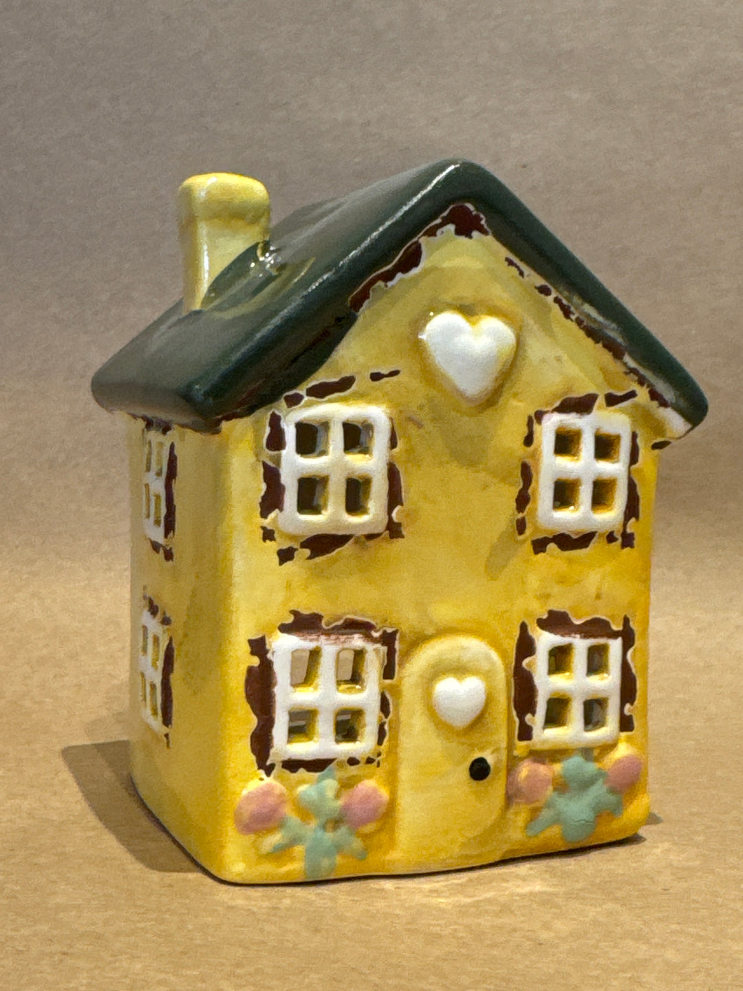 Telysholder, Hus med blomster, små