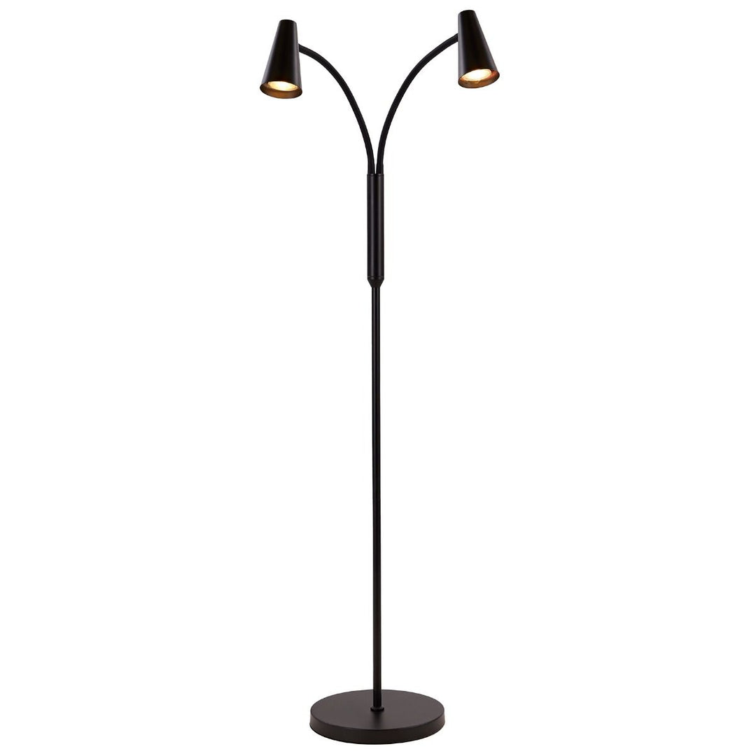 Figaro gulvlampe dobbel, svart