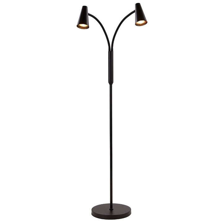 Figaro gulvlampe dobbel, svart