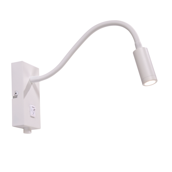 Vegglampe Isa, Hvit