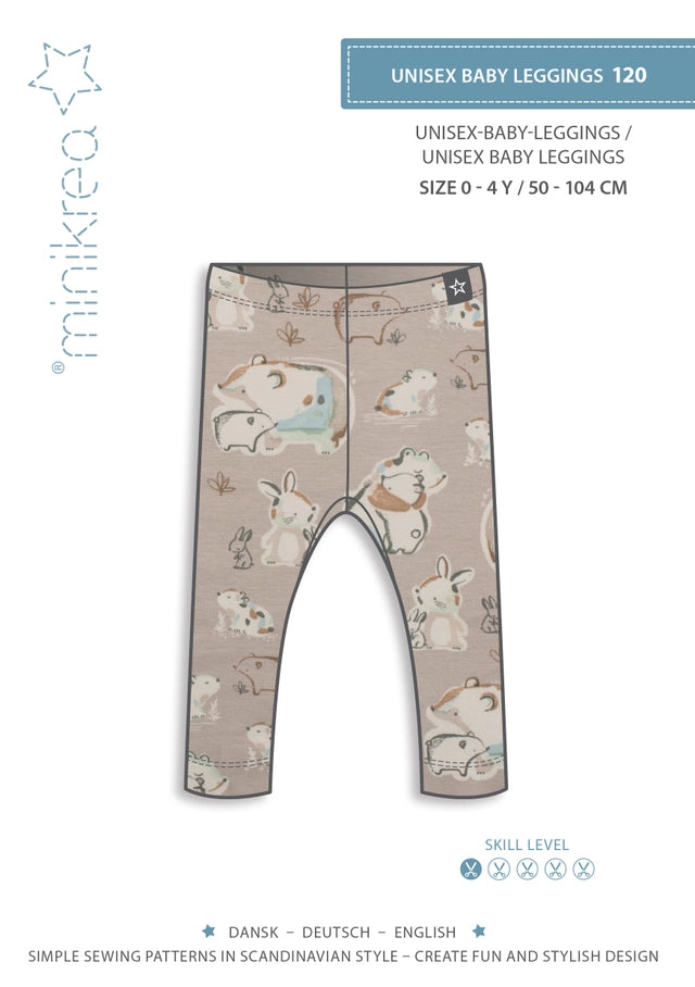 Symønster Minikrea, Unisex baby leggings, 0-4 år