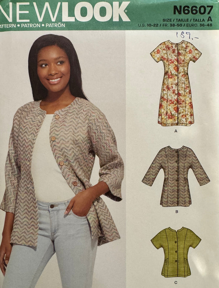 Symønster - Overdeler til dame N6607