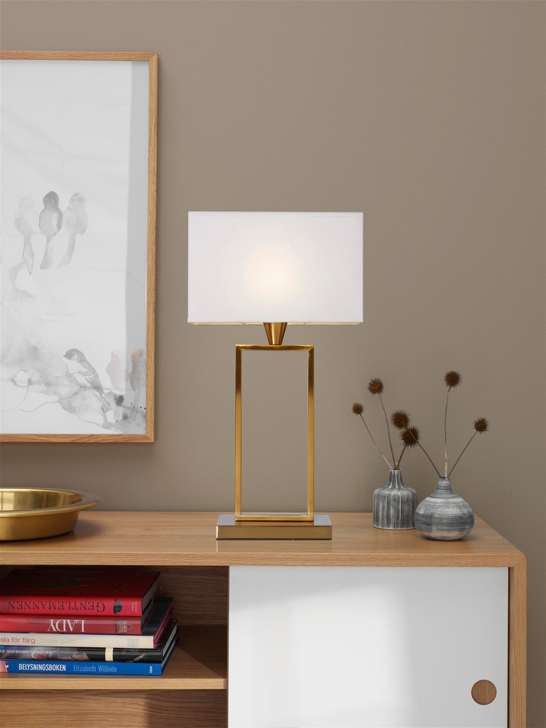 Kensington Bordlampe messing