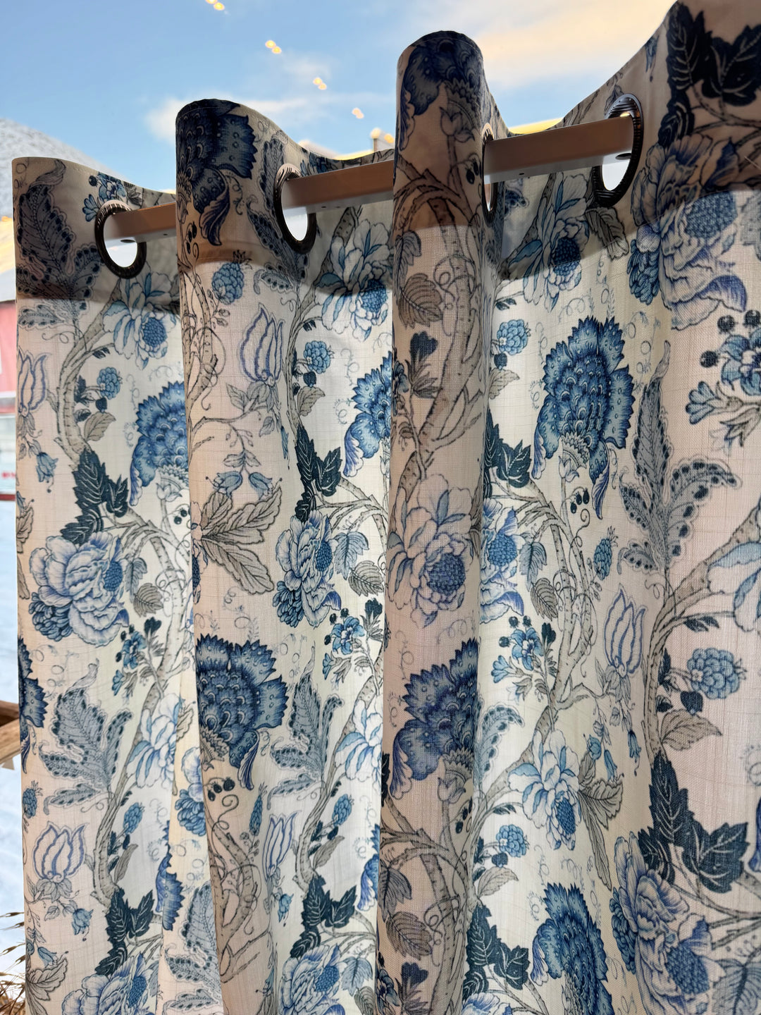 Gardinhøyde Mette, blå 160/220