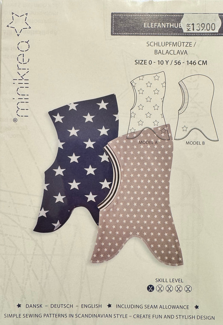 Symønster - Balaclava 0-10 år