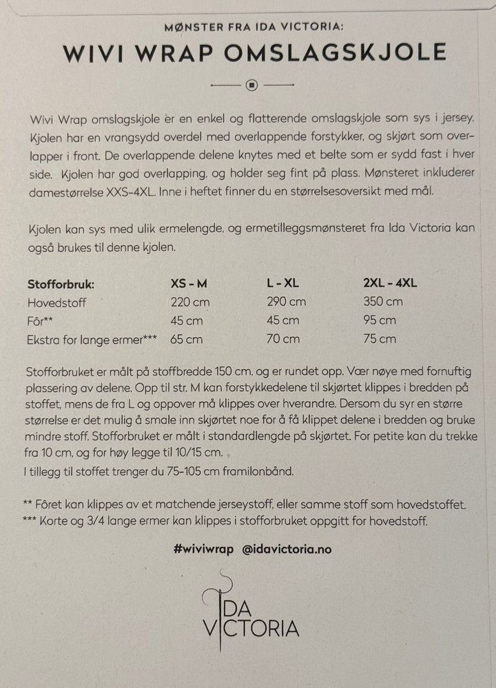 Symønster - Wivi Wrap Omslagskjole