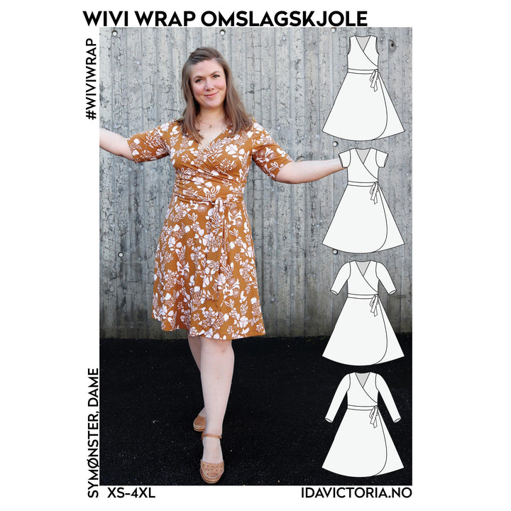 Symønster - Wivi Wrap Omslagskjole