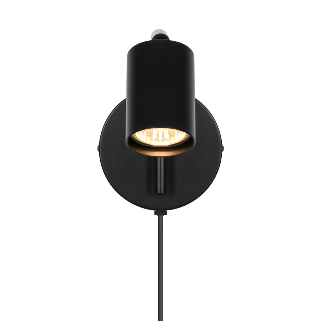 Vegglampe Explore Long, Svart