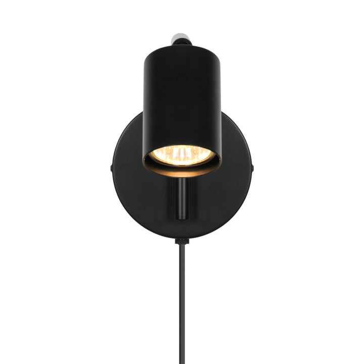 Vegglampe Explore Long, Svart