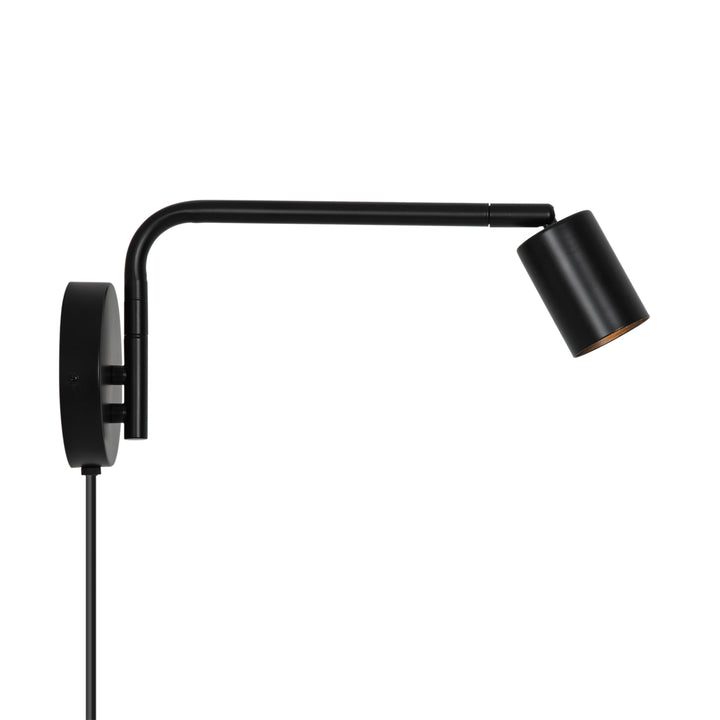Vegglampe Explore Long, Svart
