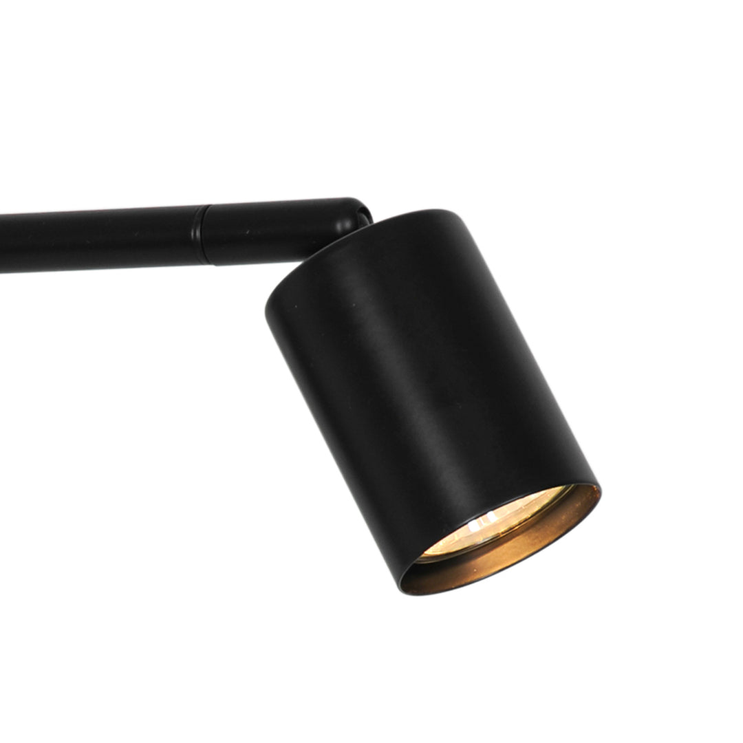 Vegglampe Explore Long, Svart