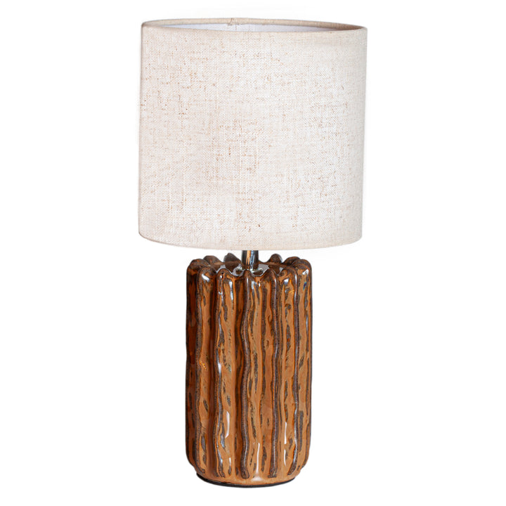 Bordlampe Flint, Brun