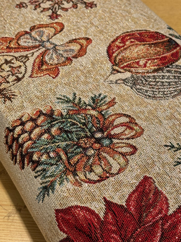 Metervare, Gobelin - Tinsel Lurex Oro/Beige