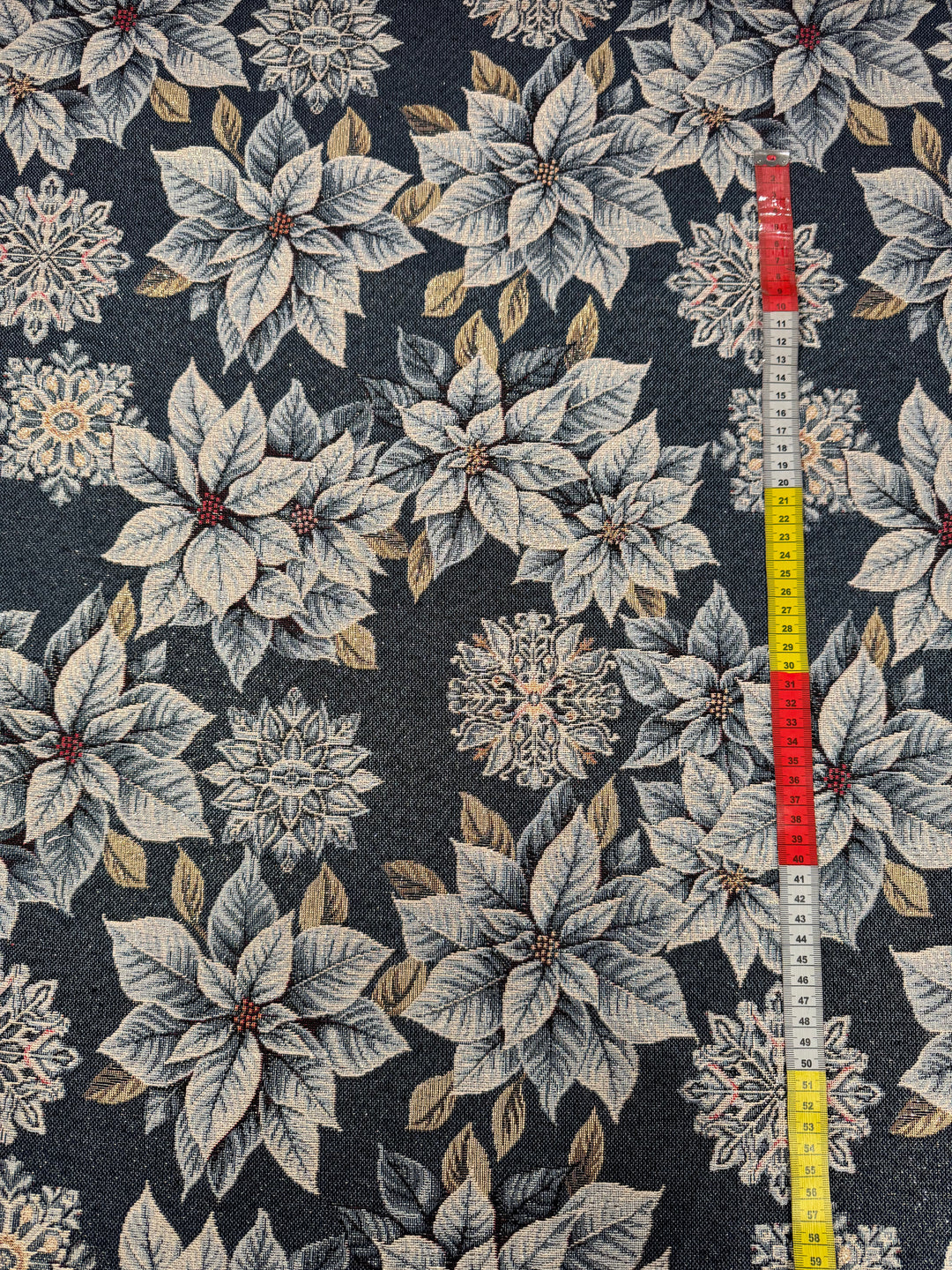 Metervare, Gobelin - Freezer Lurex Azul