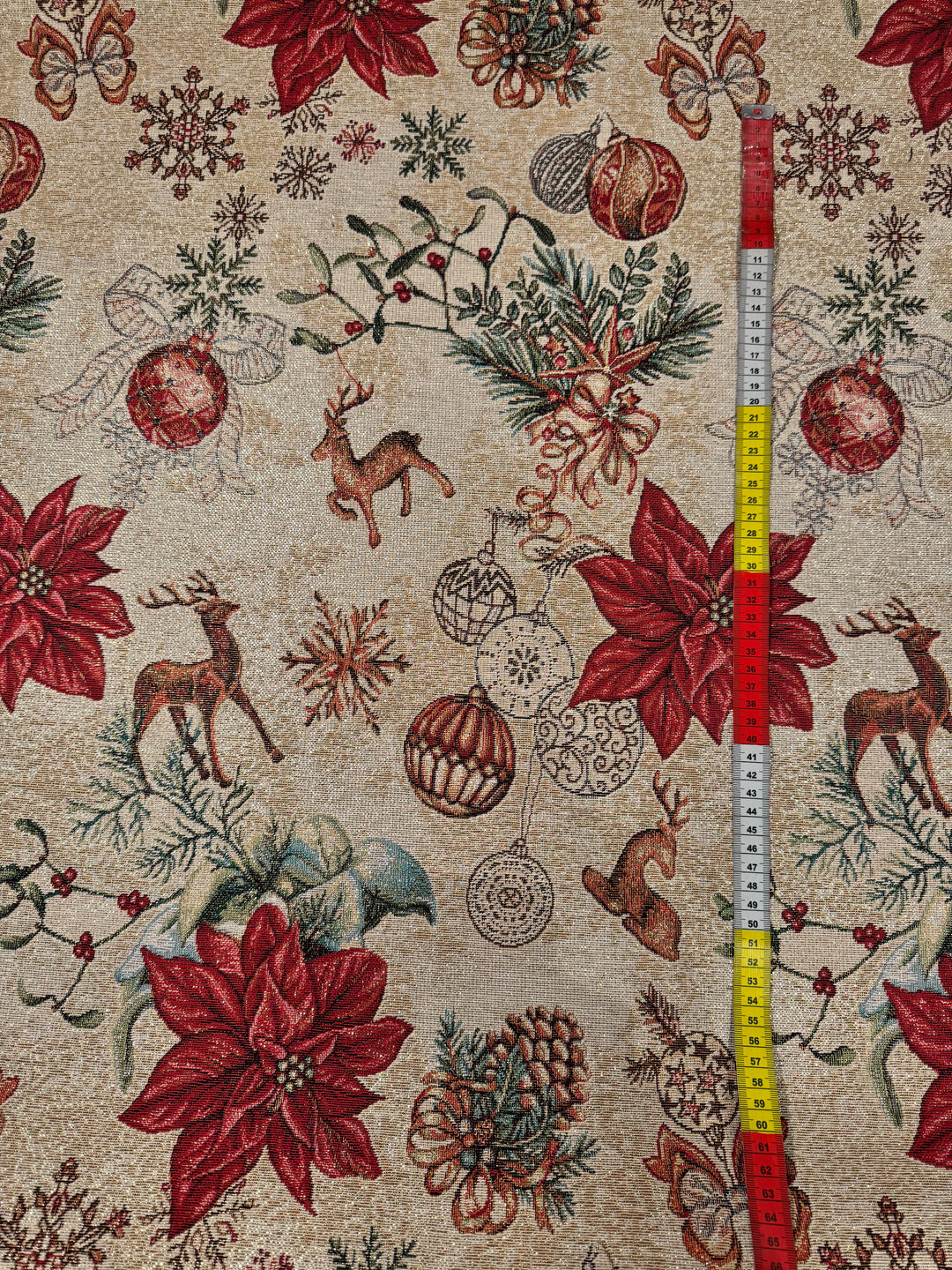 Metervare, Gobelin - Tinsel Lurex Oro/Beige