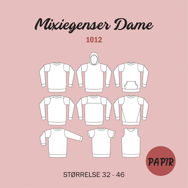 Mixiegenser dame -Symønster