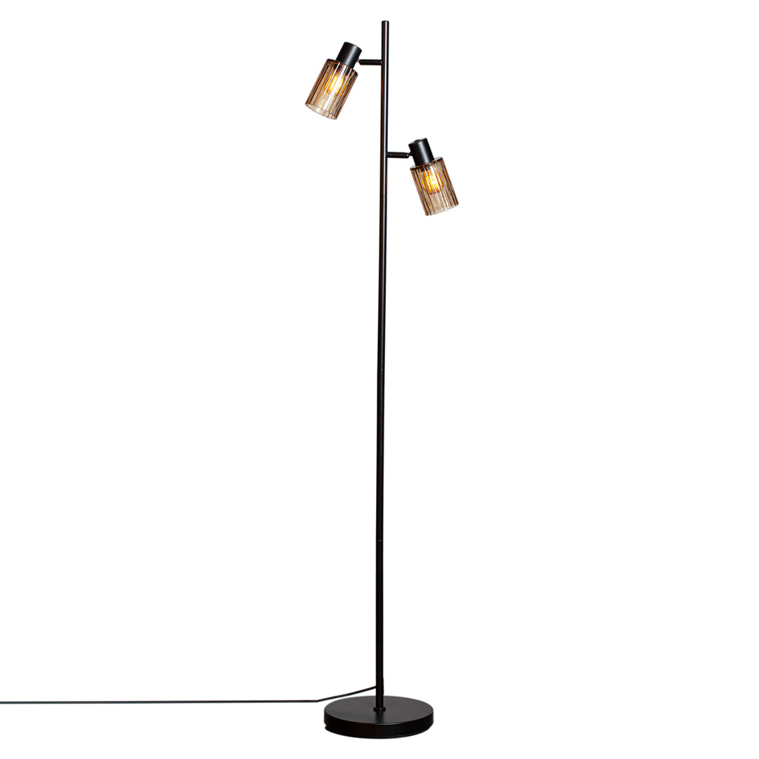 Gulvlampe Kiera, Amber