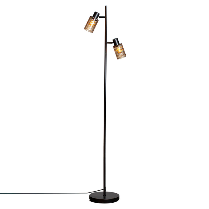 Gulvlampe Kiera, Amber