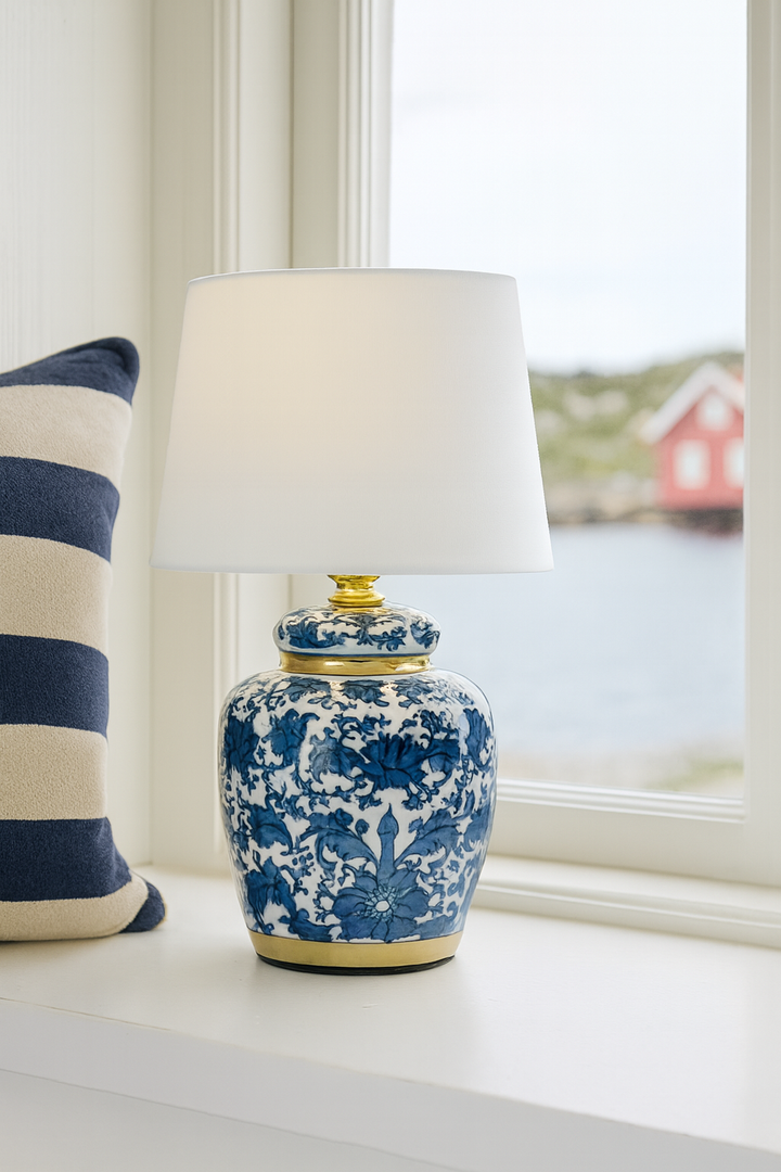 Bordlampe Klassisk Blå Mini