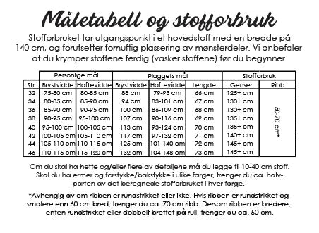 Mixiegenser dame -Symønster