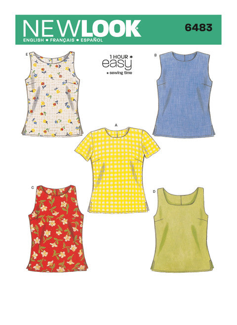 Symønster New Look, Topper 6483