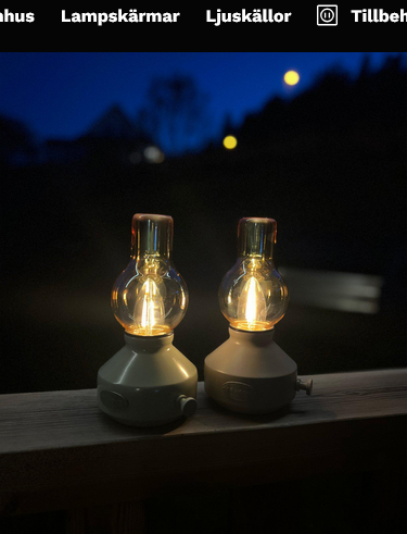 Glimt oppladbar bordlampe, grønn