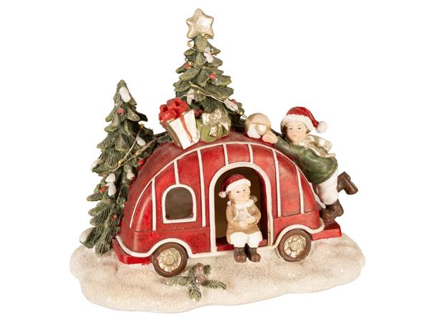 Campingvogn jul, m/lys