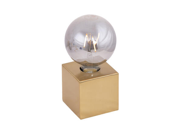 Dice bordlampe messing