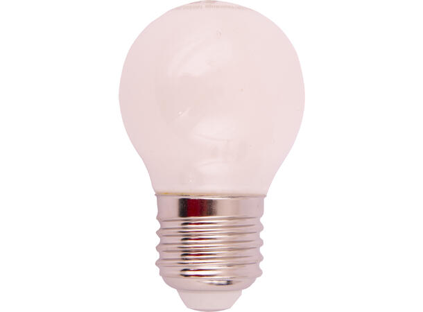 E27 dimbar, hvit opal. 5w (35w)