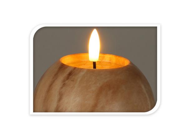 Kulelys led, brun marmor