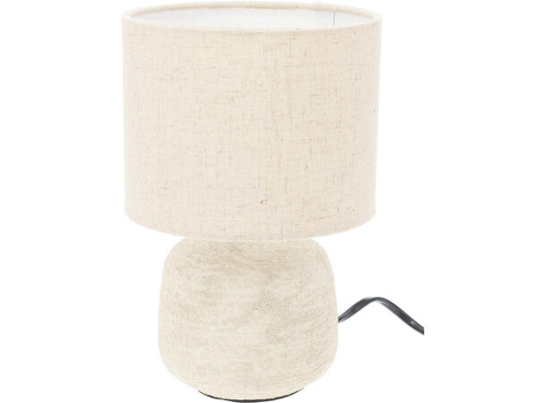 Bordlampe i keramikk, sand