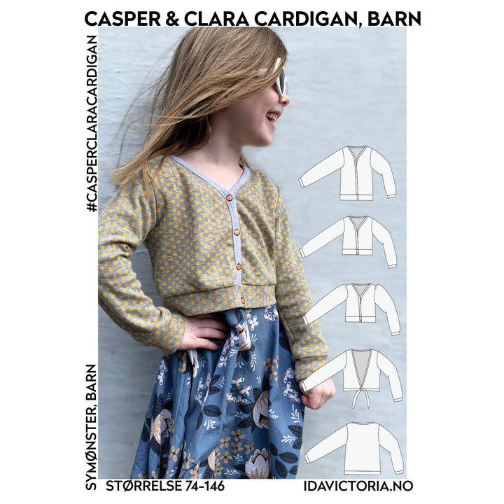 Casper & Clara cardigan - Symønster