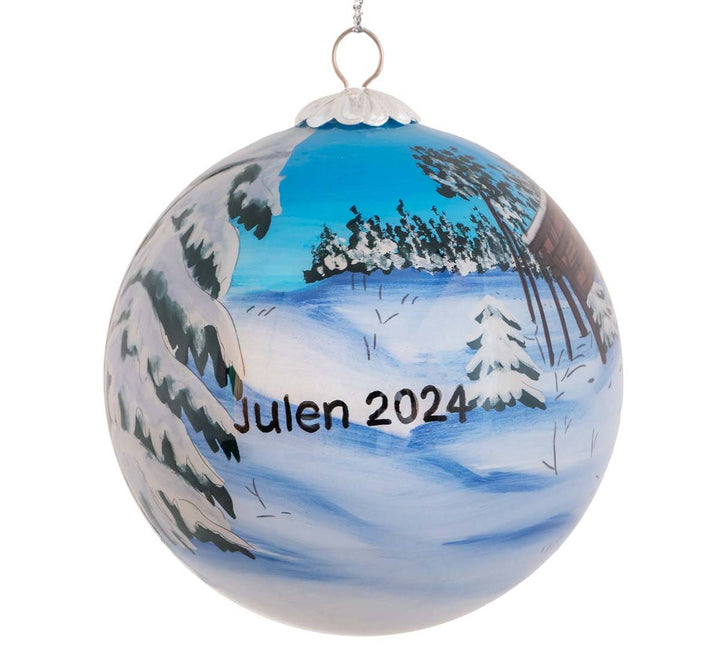 Håndmalt julekule 2024