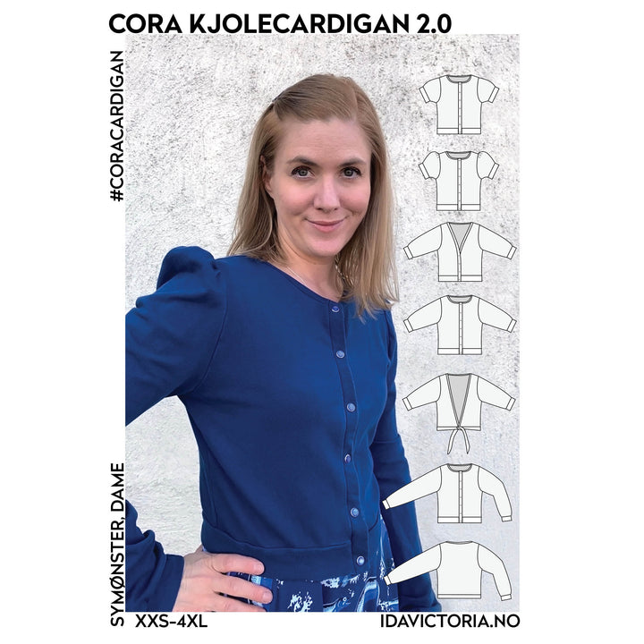 Cora kjolecardigan - Symønster