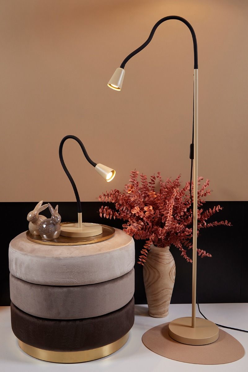 Gulvlampe Stella, beige