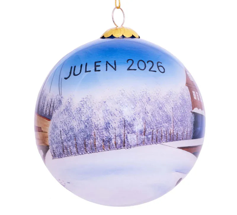 Håndmalt julekule 2026