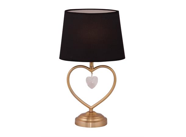 Heart bordlampe m/skjerm