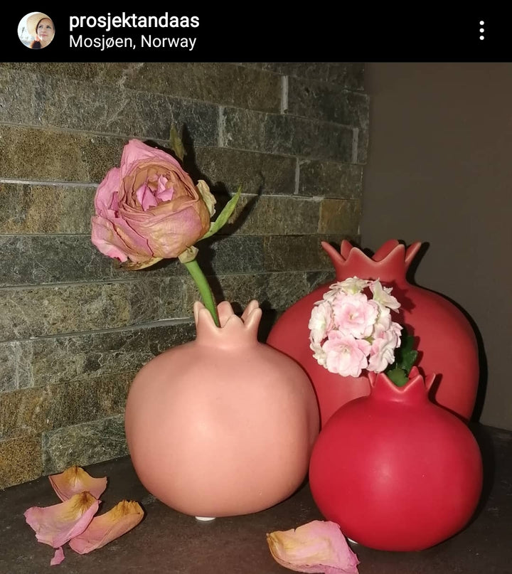 Granat vase medium