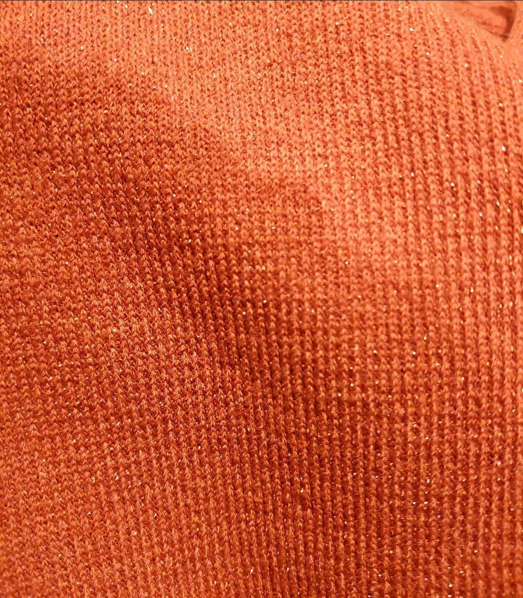 Strikket stoff m/glitter