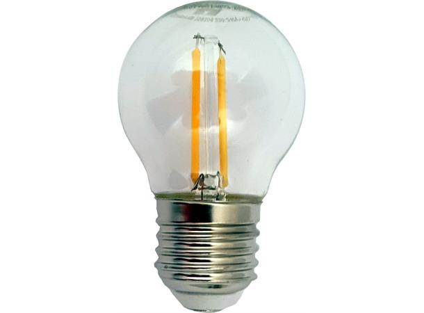 Filament LED krone 3w klar