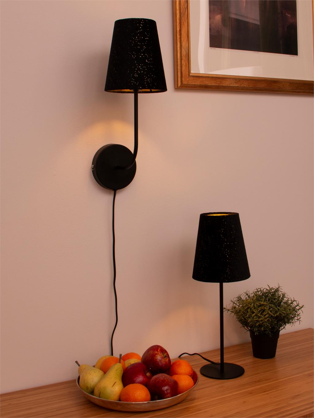 Garda bordlampe med skjerm