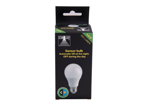 Sensorpære E27 6,5w